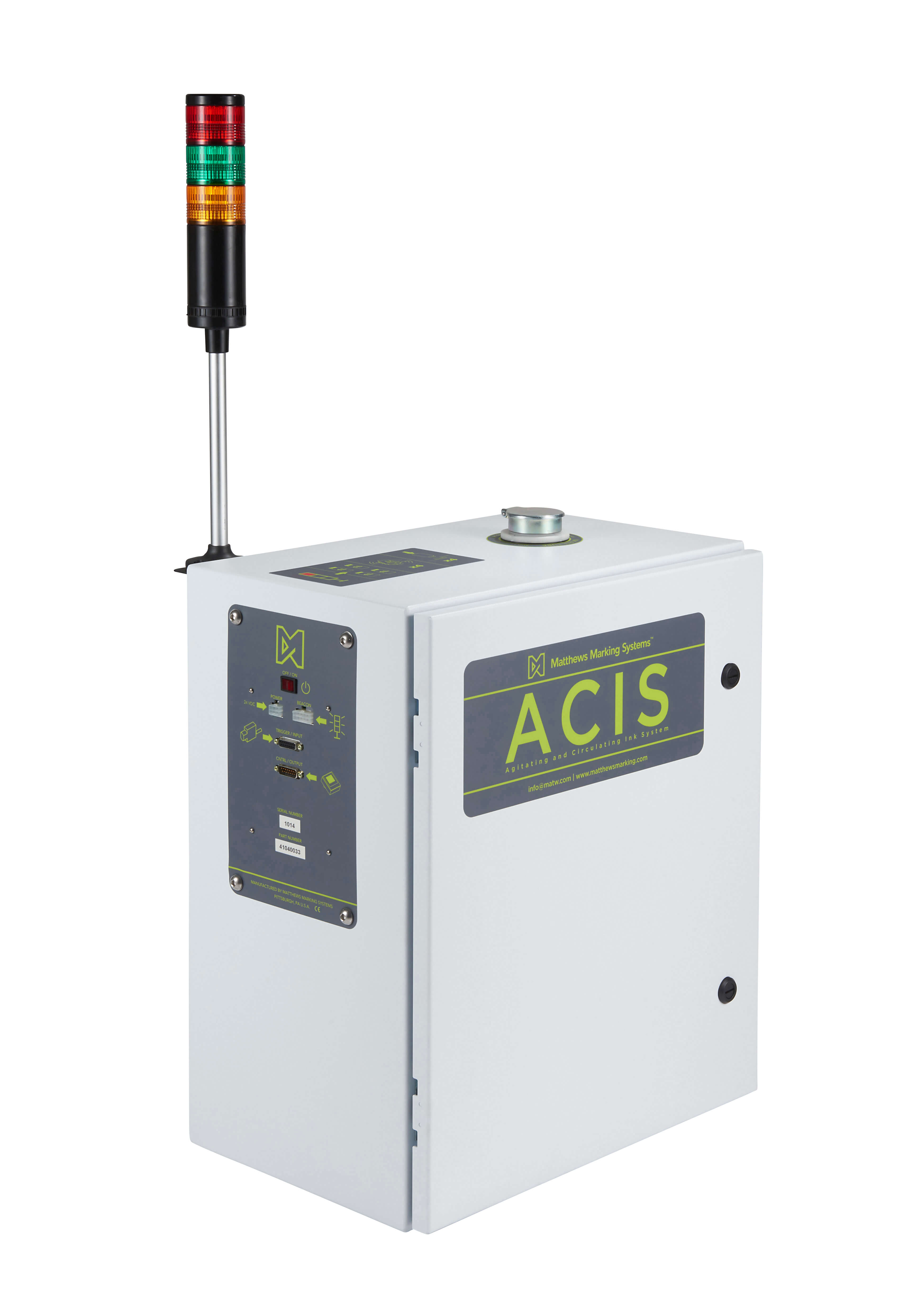 ACIS - tire tread uncured rubber marking and coding ink system
