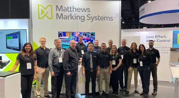 Matthews booth staff at Pack Expo 2022