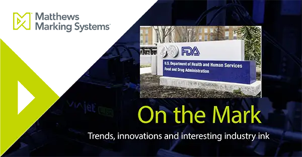 On the Mark graphic showing FDA sign in front of building.
