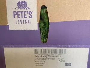 Petes living greens produce box