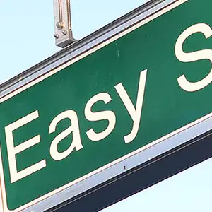 Easy street sign