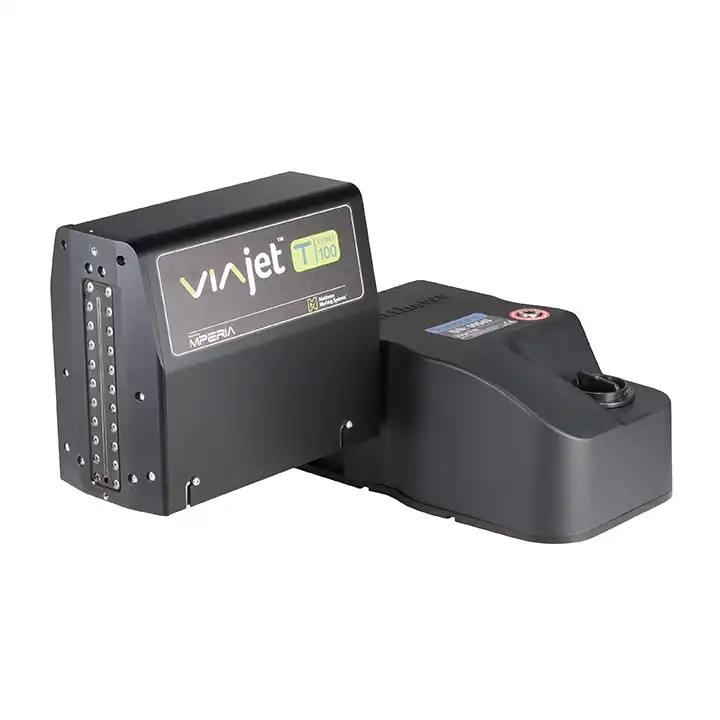 MPERIA T-Series T100E industrial piezo inkjet printer for high-resolution marking and coding applications.