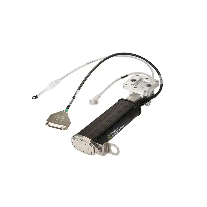 V-Series 8000+ 7-valve printhead shown in an angled product view for large character industrial marking applications.