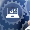 Digital manufacturing integration and performance icon