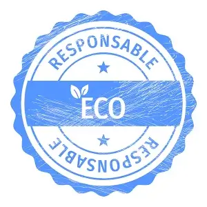 Eco responsibility badge representing sustainable practices