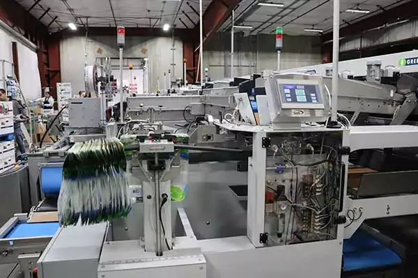 Equipment on production line at Haley Manufacturing Olympic Fruit.