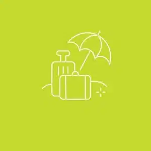 30 days of vacation employee benefit icon